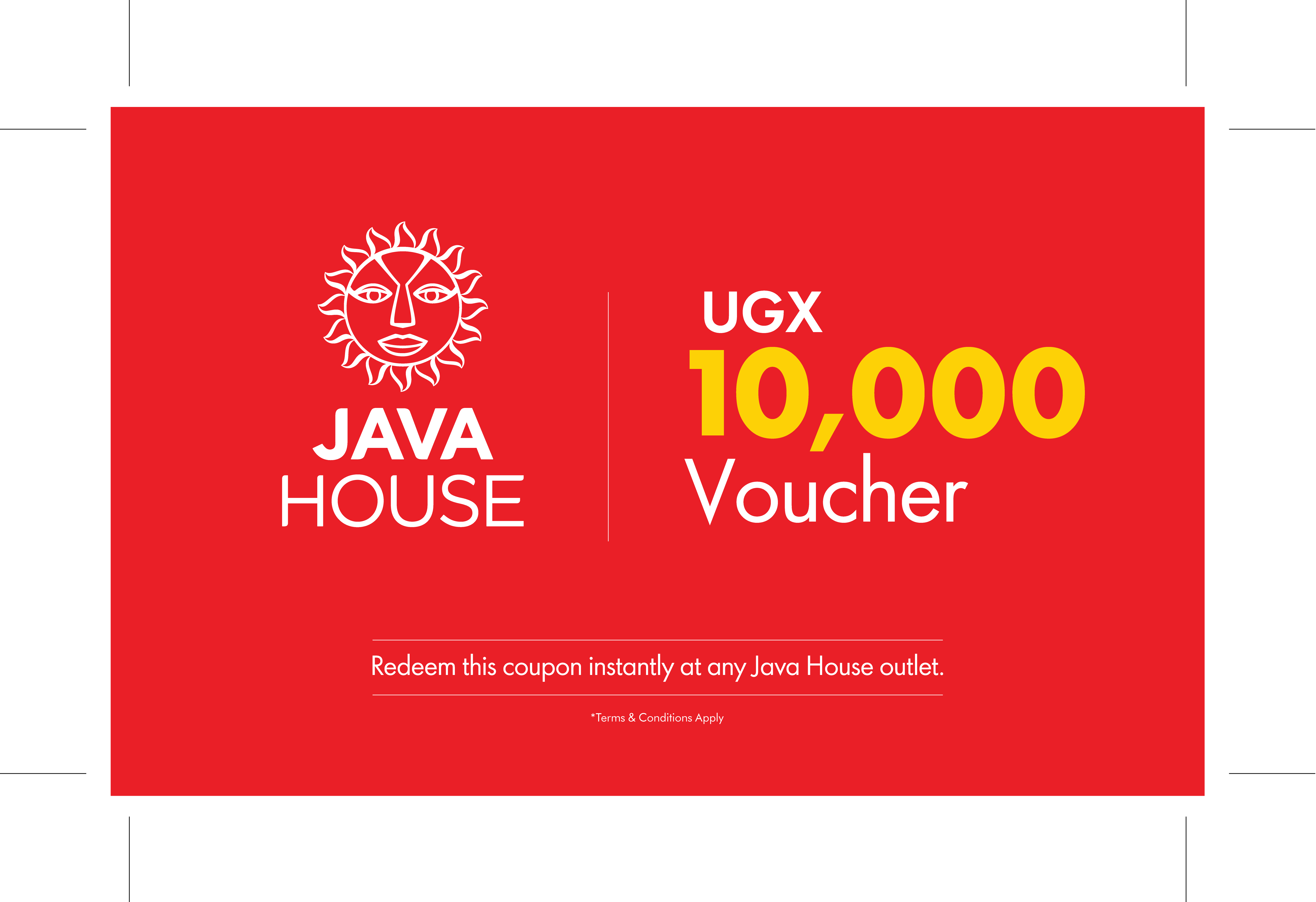 Java House Voucher 10,000 UGX